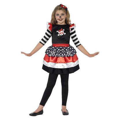 Skully Girl Costume Black Child 1
