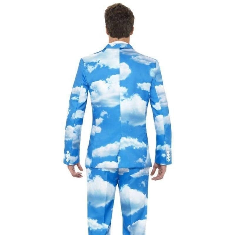 Sky High Suit Stand Out Adult Blue White Cloud Jacket Trousers and Tie_2