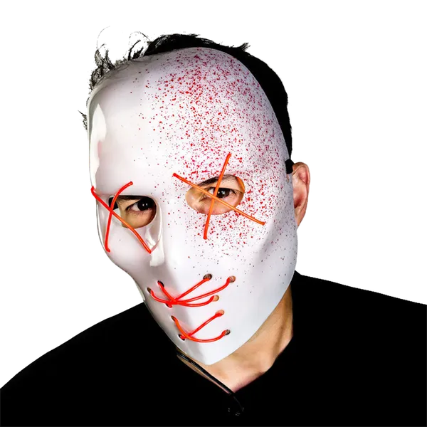 Slasher Blood Spray Mask Light Up Horror 1