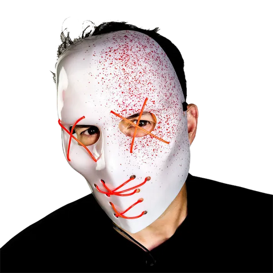 Slasher Blood Spray Mask Light Up Horror 1