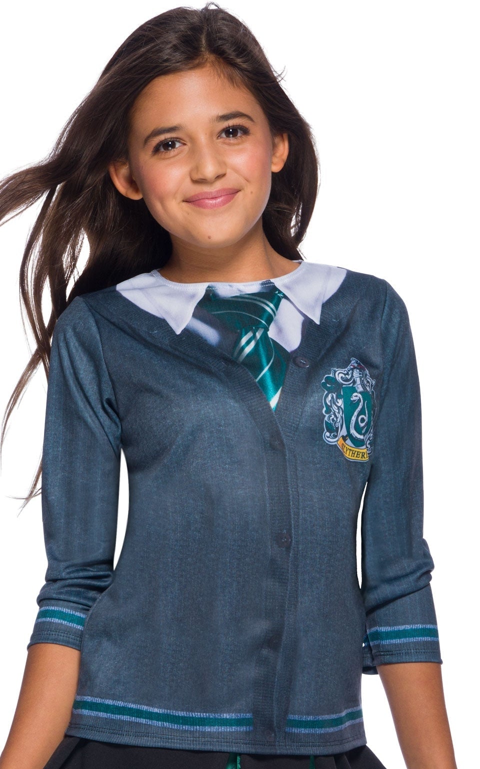 Slytherin Costume Top Kids Costume Jumper 1