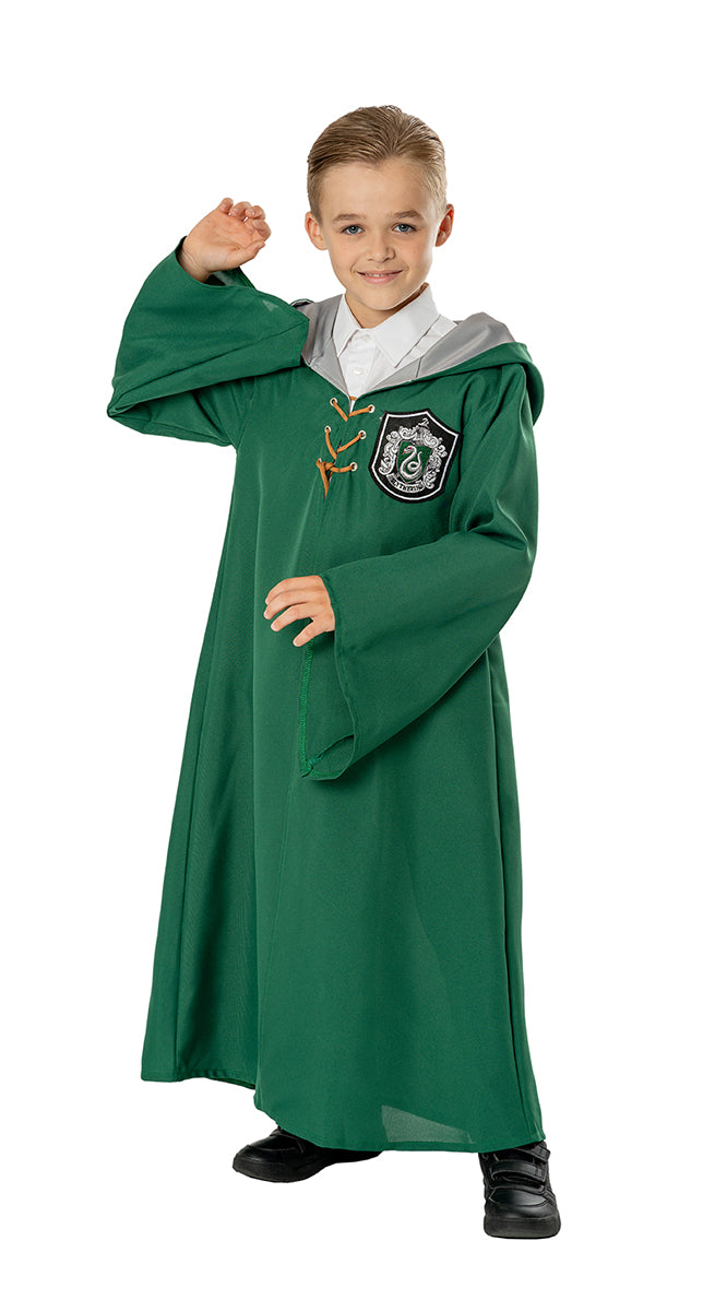 Slytherin Quidditch Robe for Kids Harry Potter Costume_1