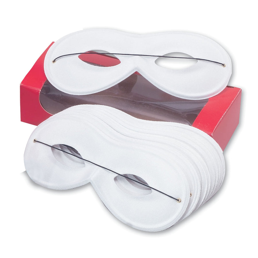 Small White Domino Eye Masks Unisex_1 EM052