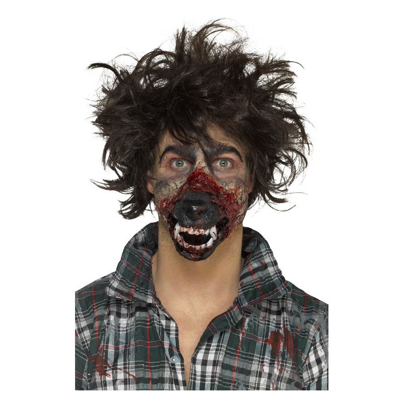 Smiffys Make-Up FX Foam Latex Werewolf Brown Adult 1