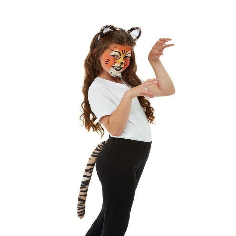 Smiffys Make Up FX Kids Tiger Kit Aqua Child Orange 1
