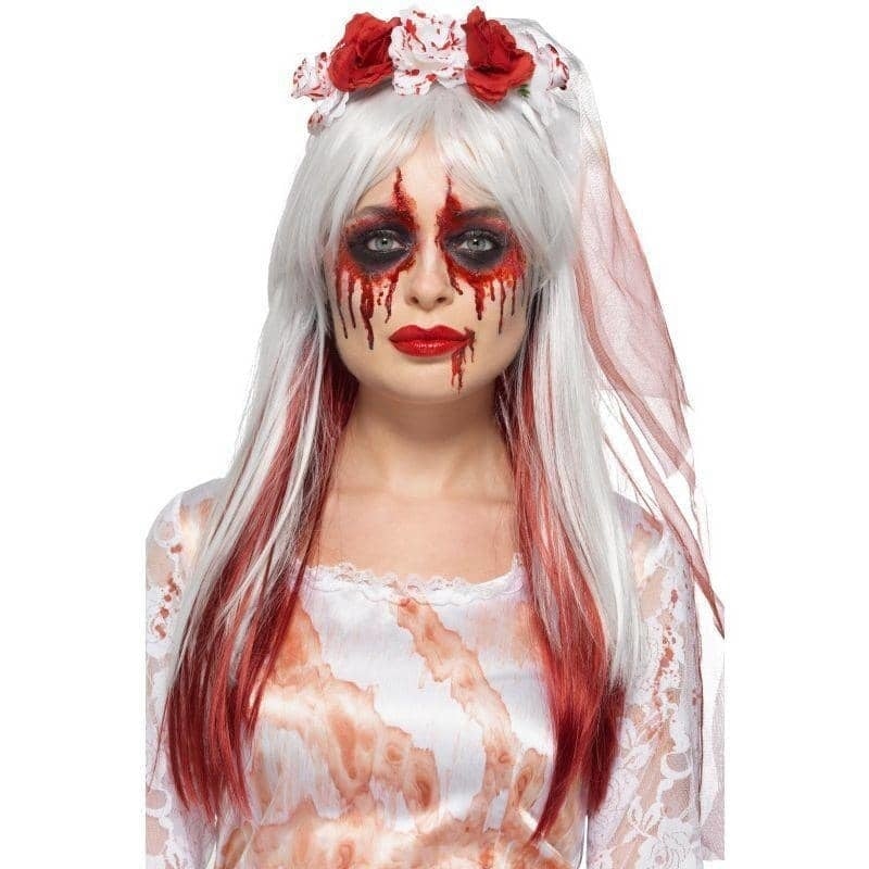 Smiffys Makeup FX Blood Drip Bride Kit Aqua Adult Multi 1