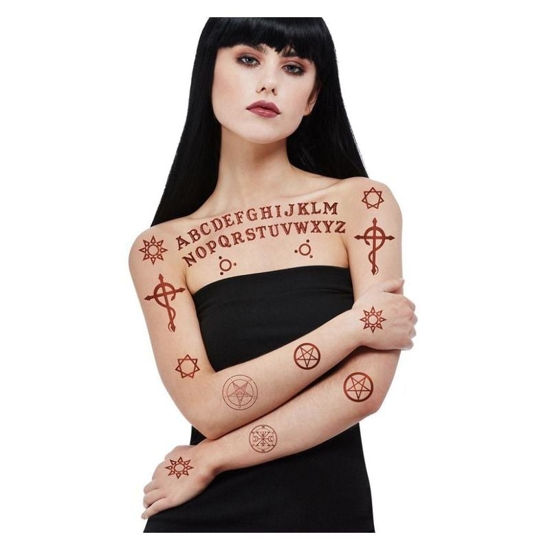 Smiffys Makeup FX Satanic Tattoo Transfers 1