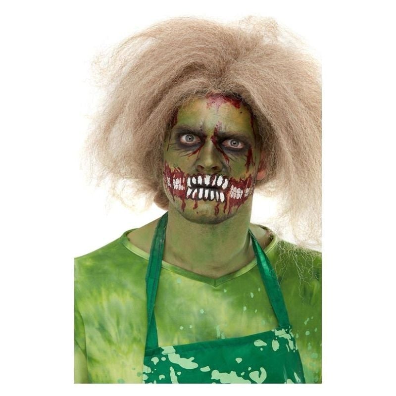Smiffys Makeup FX Zombie Face Transfer Green Facepaint Blood Pencils Transfer Sponge 1