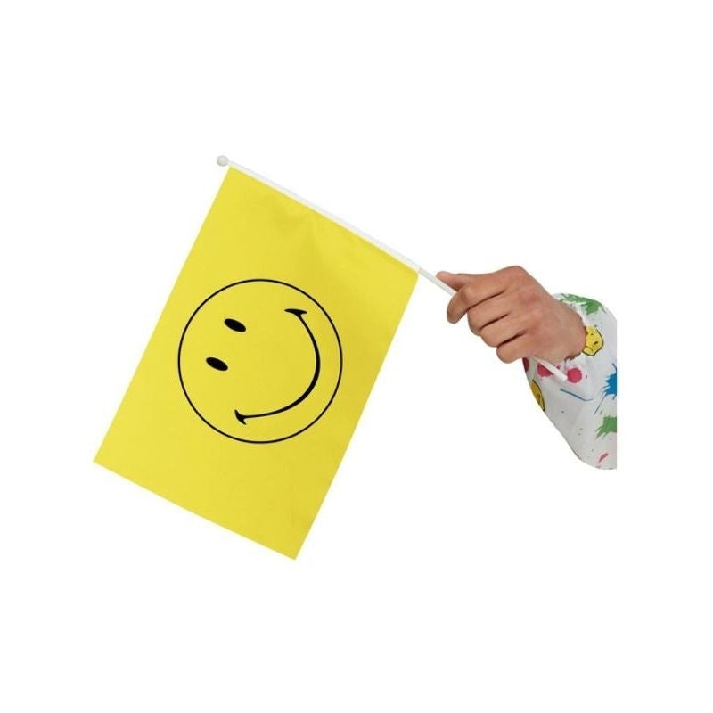 Smiley Small Handheld Flags Yellow 1
