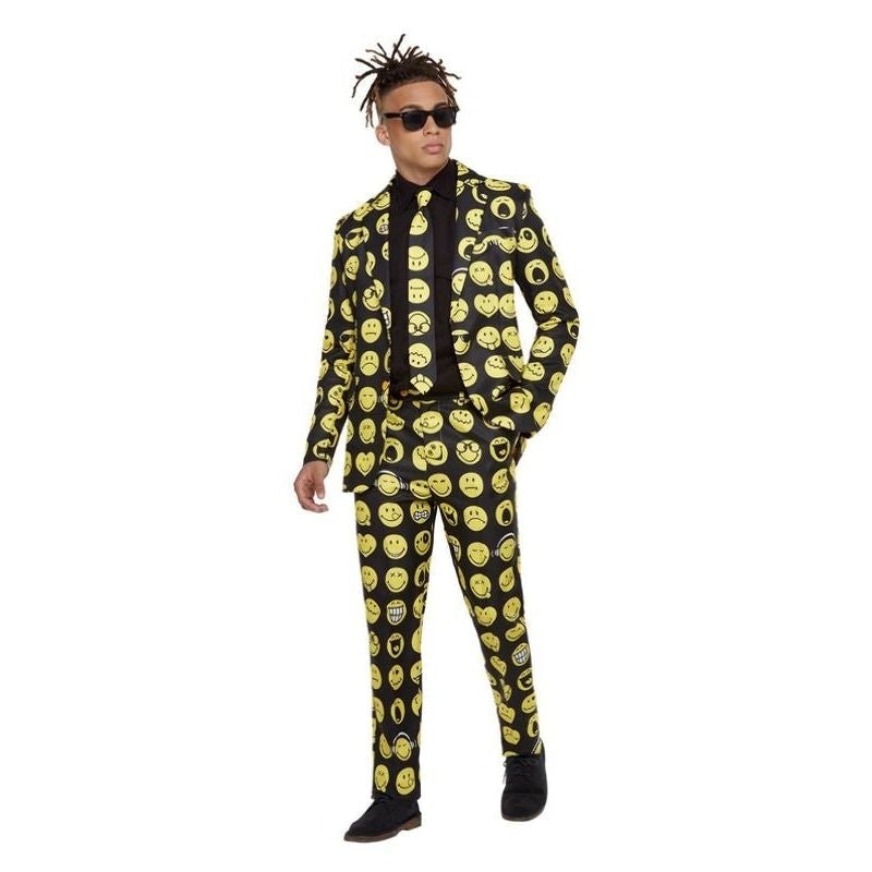 Smiley Stand Out Suit Yellow & Black_1
