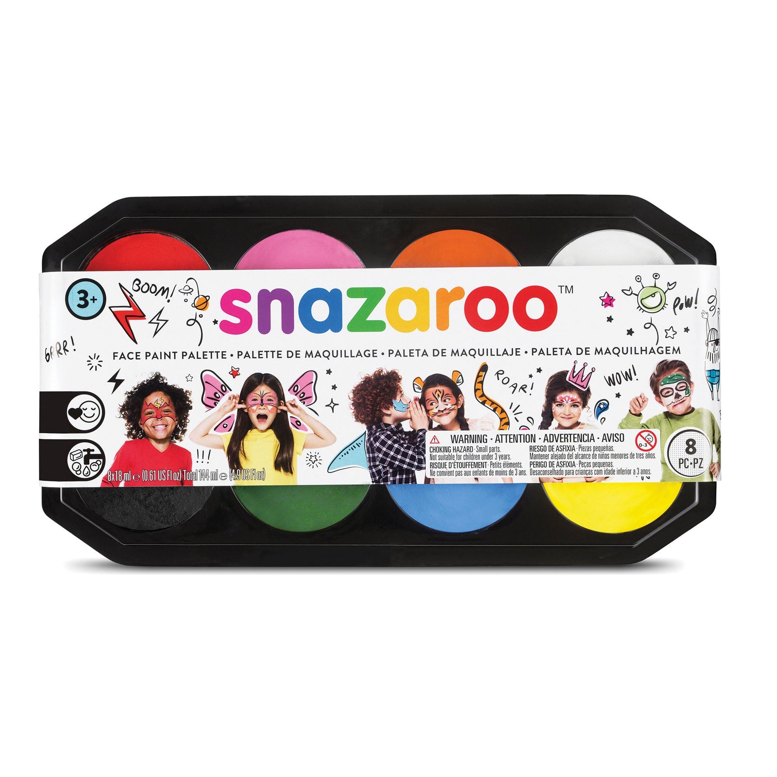 Snazaroo 18ml Palette Make Up Stage Face Paint Kit 1