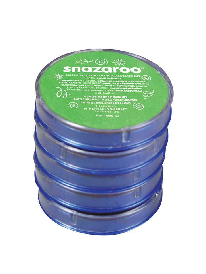 Size Chart Snazaroo Lime Green 18ml Tubs Make Up 5 Pack