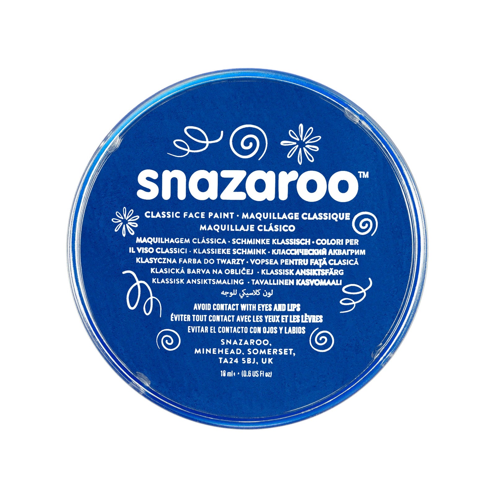 Snazaroo Royal Blue 18ml Tubs Make Up 5 Pack 1