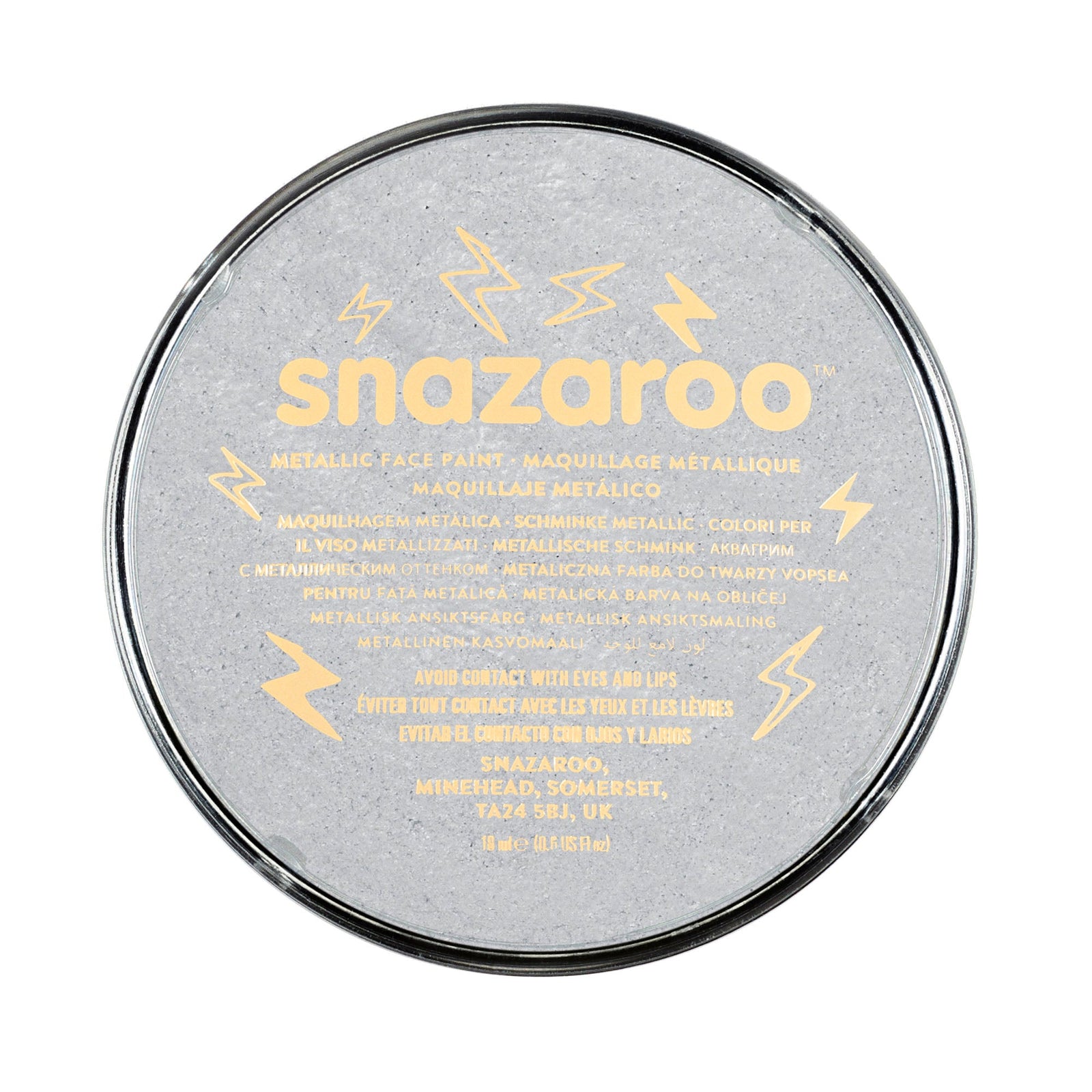 Snazaroo Silver 18ml Tubs Make Up 5 Pack 1