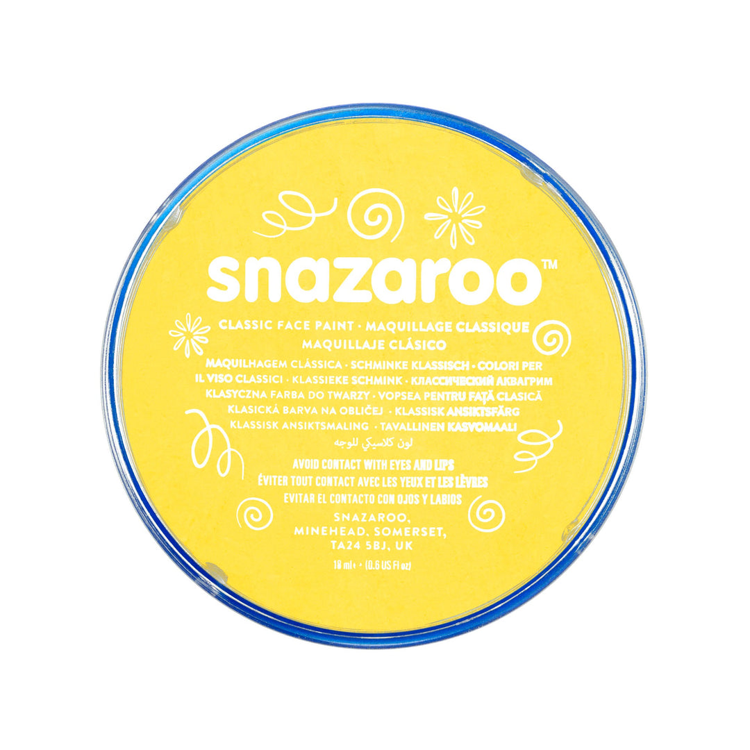 Snazaroo Yellow 18ml Tubs Make Up Unisex X 5 Pack_1
