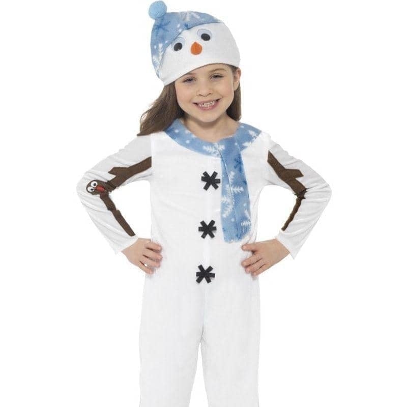 Snowman Toddler Costume Kids White_1