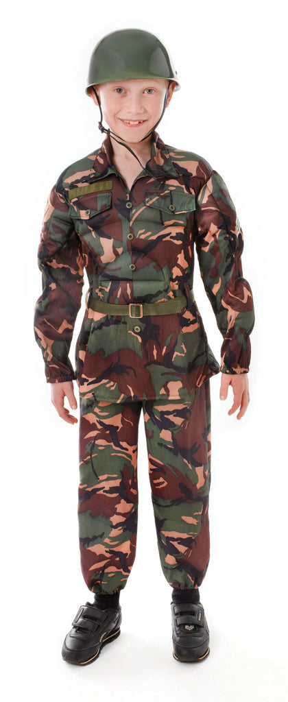 Soldier Camouflage Medium Childrens Costume Male 7- 9 Years