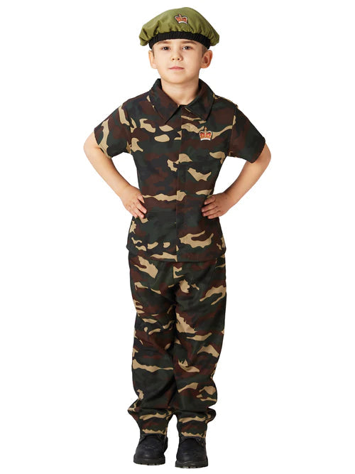 Soldier Costume Kids Camouflage Armed Forces 2