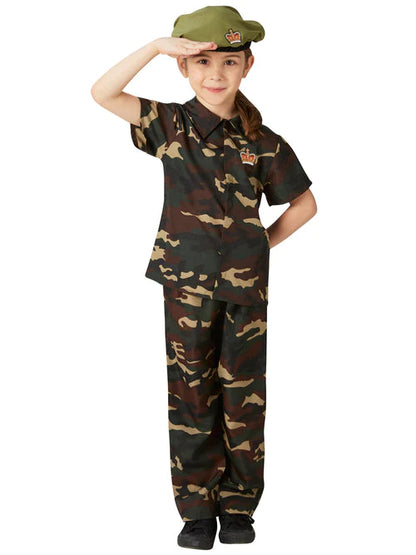 Soldier Costume Kids Camouflage Armed Forces 3
