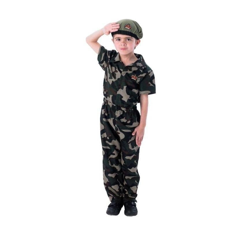 Soldier Costume Kids Camouflage Armed Forces 1