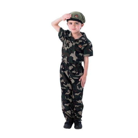 Soldier Costume Kids Camouflage Armed Forces 1