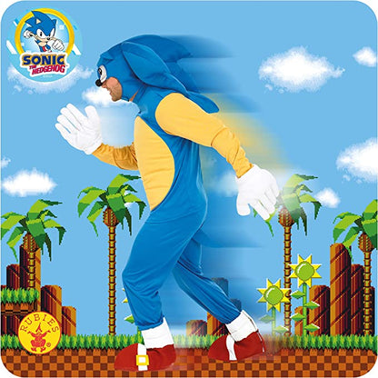 Sonic The Hedgehog Adult Costume with Gloves 4