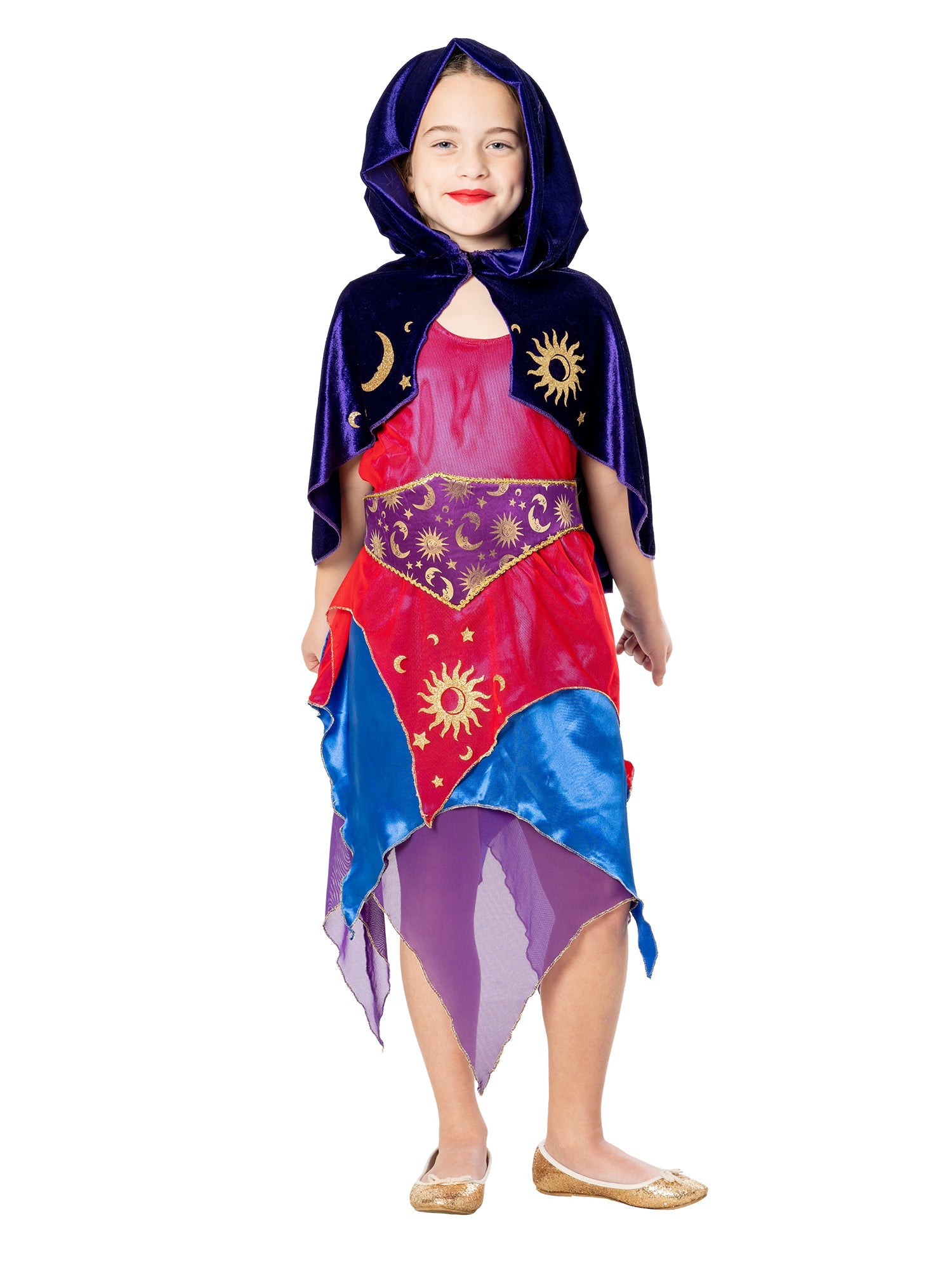Sorceress Costume Girls Halloween Gypsy Witch 1