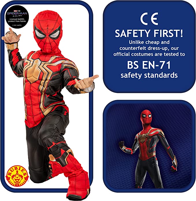 Spider Man Costume No Way Home Kids Iron-spider 5
