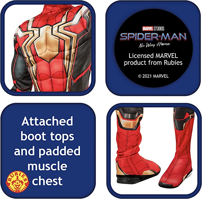 Spider Man Costume No Way Home Kids Iron-spider 6