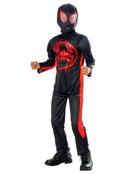 Spider-Man Miles Morales Kids Muscle Costume Into the Spiderverse_2