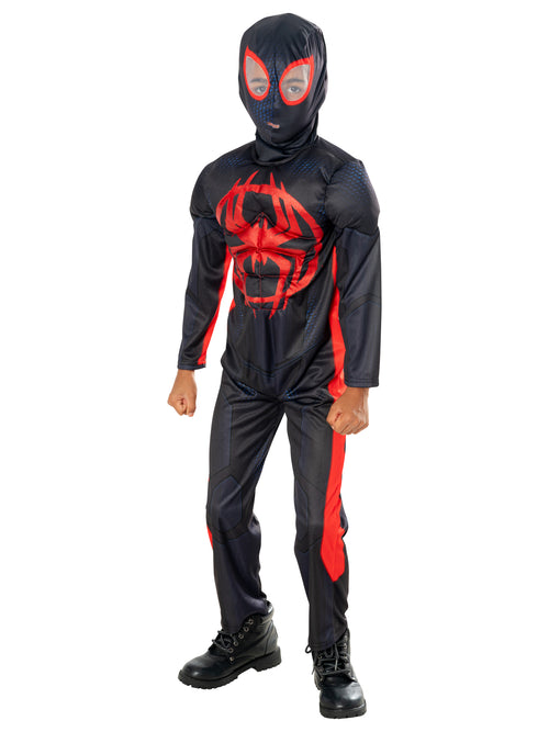 Spider-Man Miles Morales Kids Muscle Costume Into the Spiderverse_1