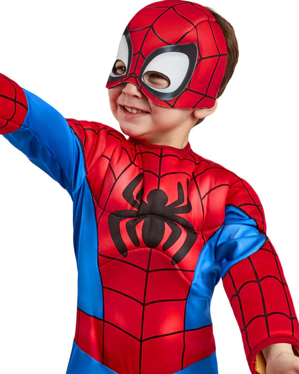 Spider-Man Amazing Friends Deluxe Toddlers Costume 2 MAD Fancy Dress