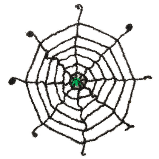 Spider Web Black With Glow Halloween Items Unisex 1