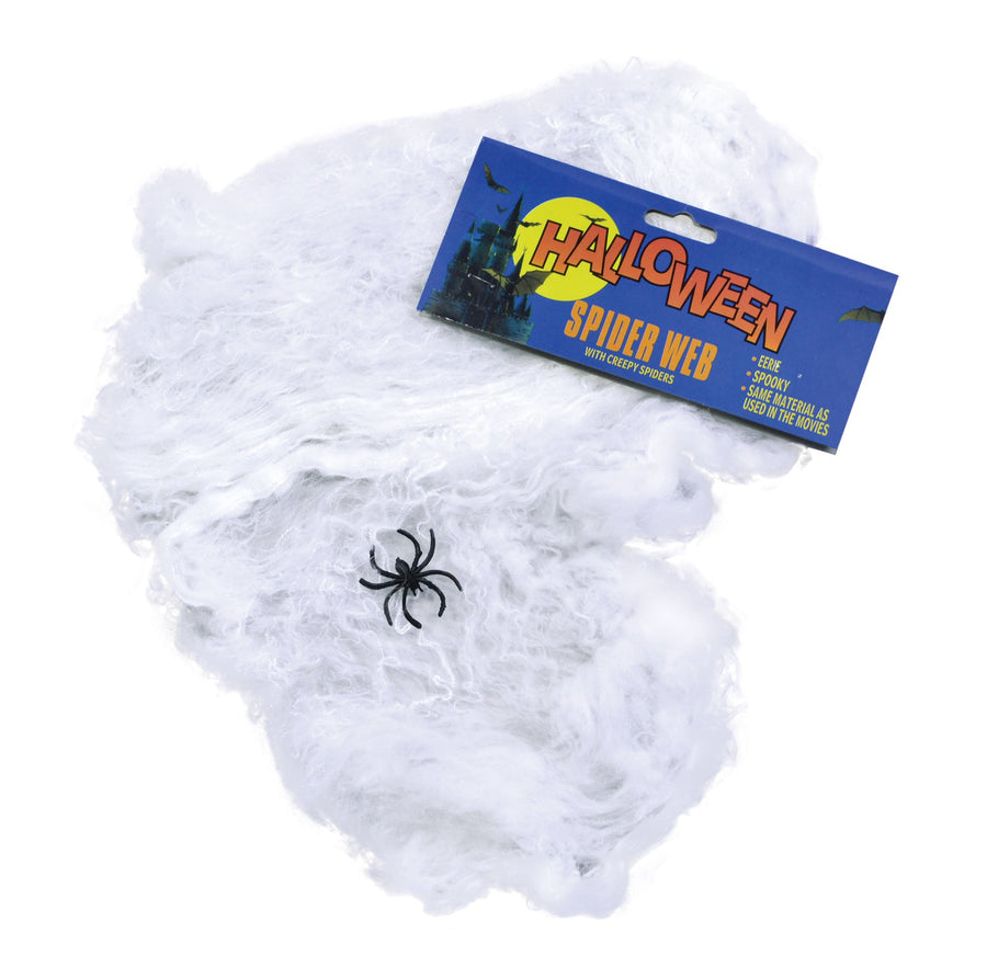Spider Web Wool Plastic Halloween Fancy Dress Unisex Dozen_1