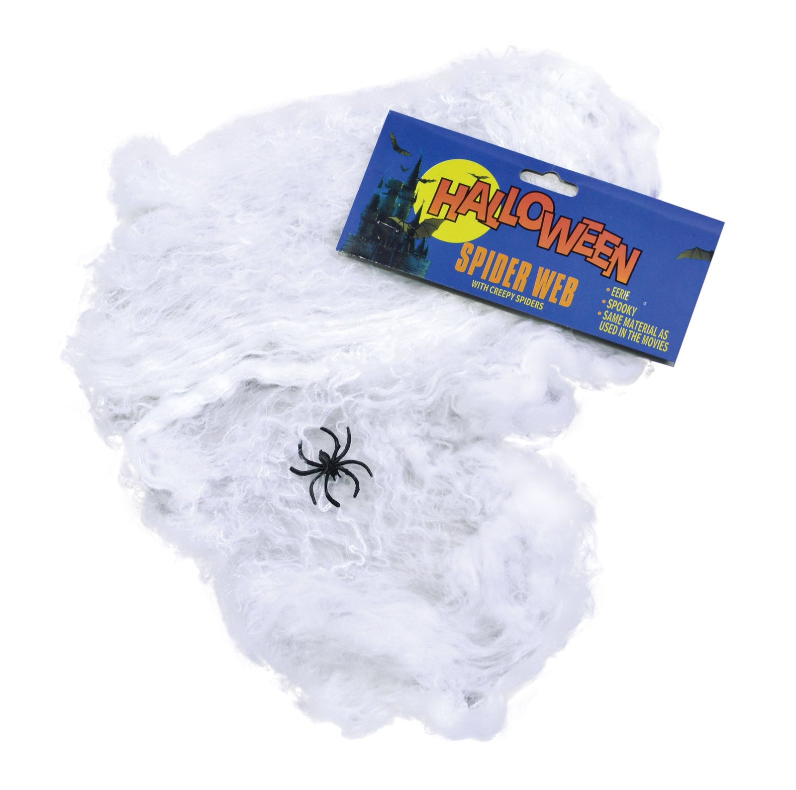 Spider Web Wool Plastic Halloween Fancy Dress Unisex Dozen 1