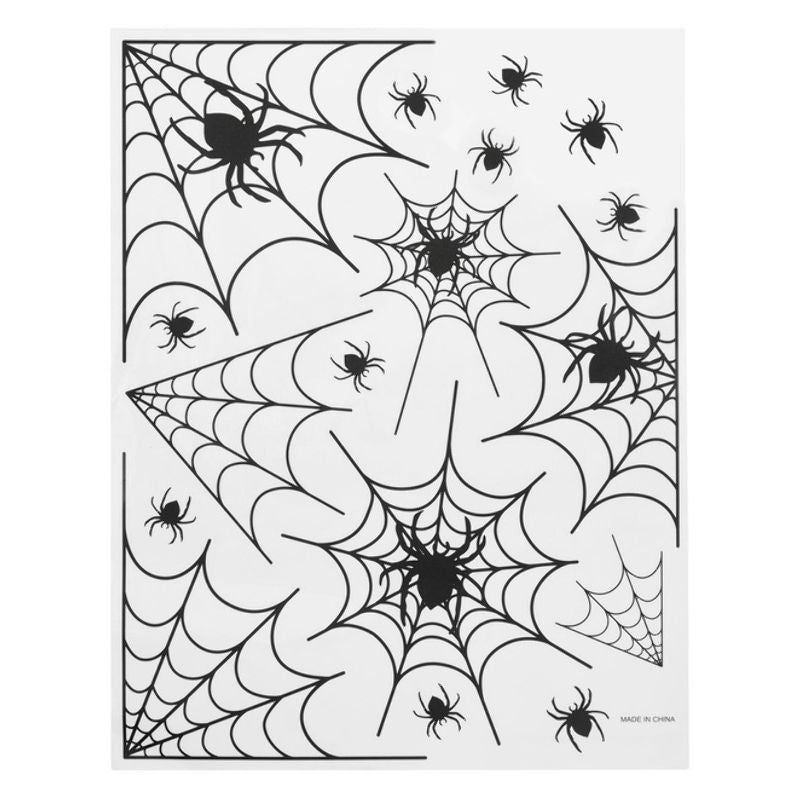 Spider Window Stickers All Black 1