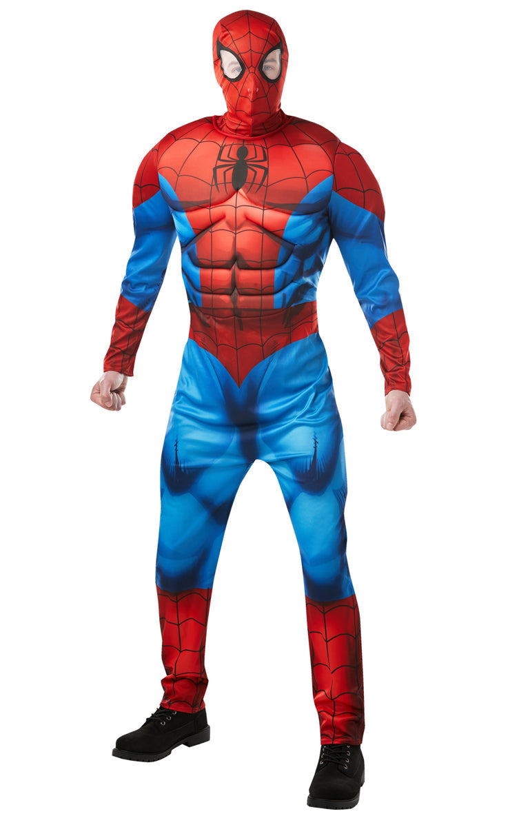Spiderman Deluxe Adult Muscle Chest Costume_1
