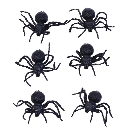 Spiders Small 6 Pack Halloween Prop 1