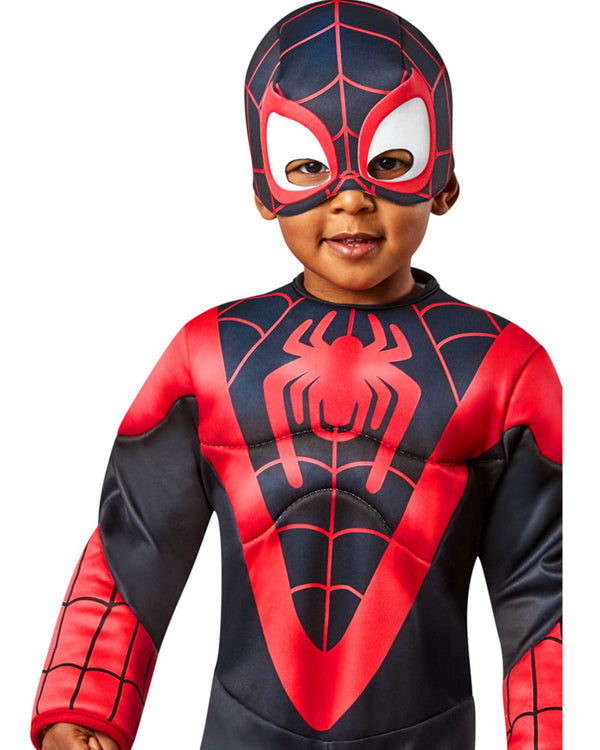Miles Morales Spiderman Deluxe Toddler Costume 2 MAD Fancy Dress