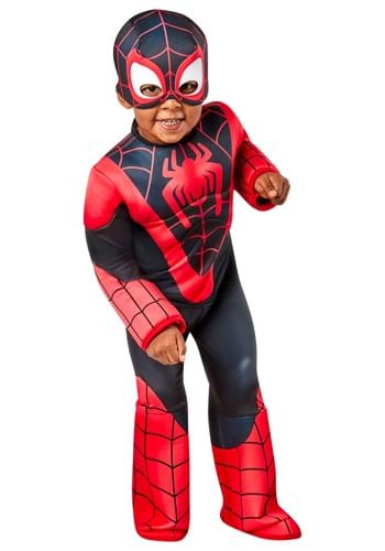 Miles Morales Spiderman Deluxe Toddler Costume 5 MAD Fancy Dress