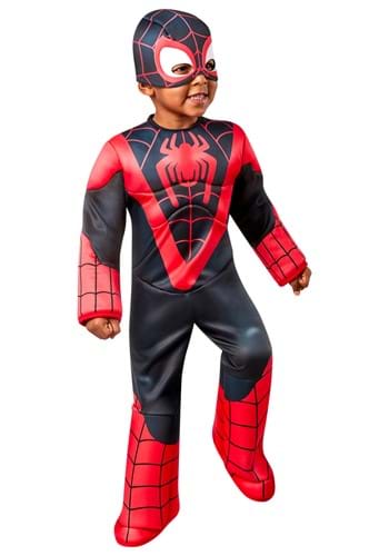 Miles Morales Spiderman Deluxe Toddler Costume 6 MAD Fancy Dress