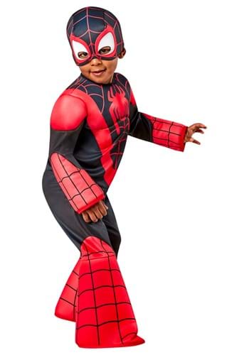 Spinn Costume Toddler Miles Morales Spiderman Friends_8