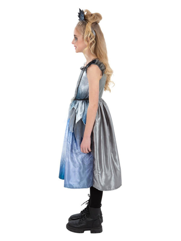 Spirit Bride Costume Blue and Silver Dress for Girls 2