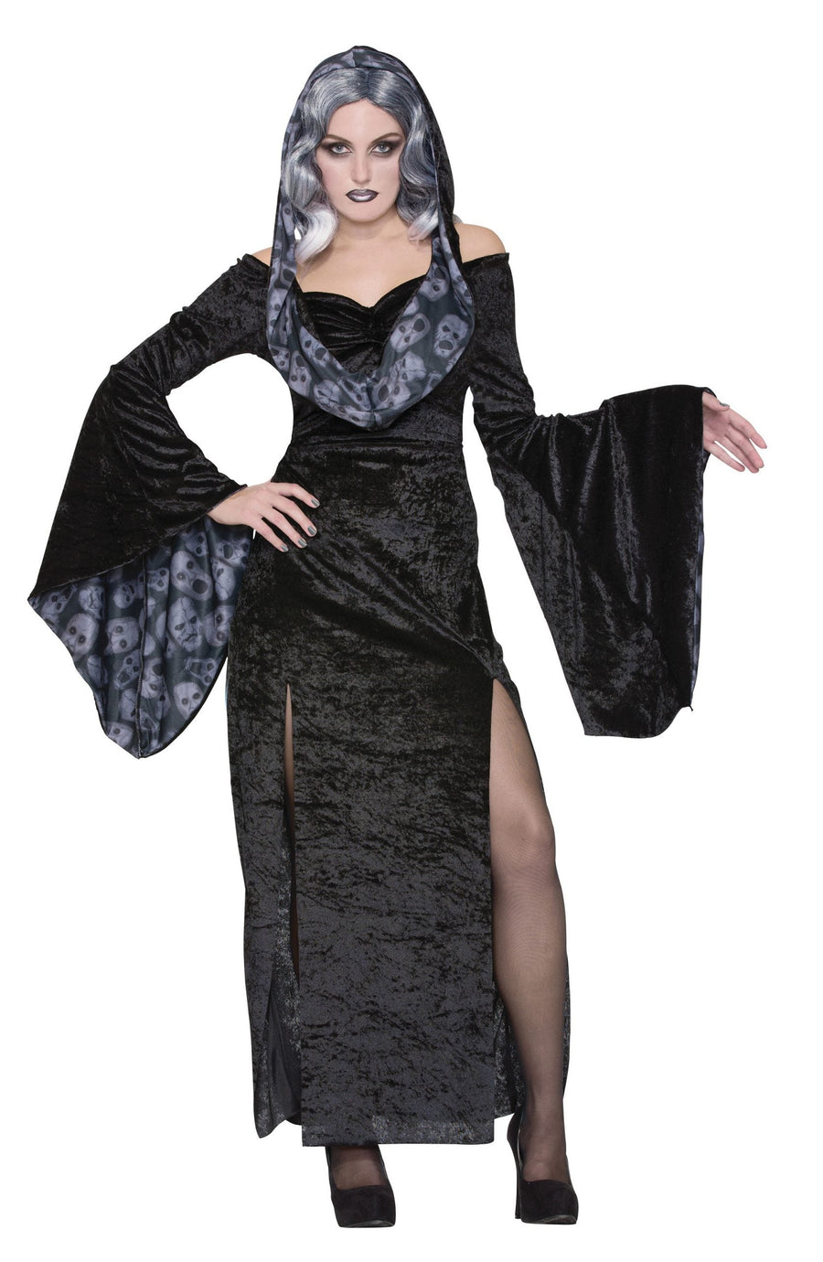 Spirited Black Widow Dress Adult Costume UK Size 10-14_1