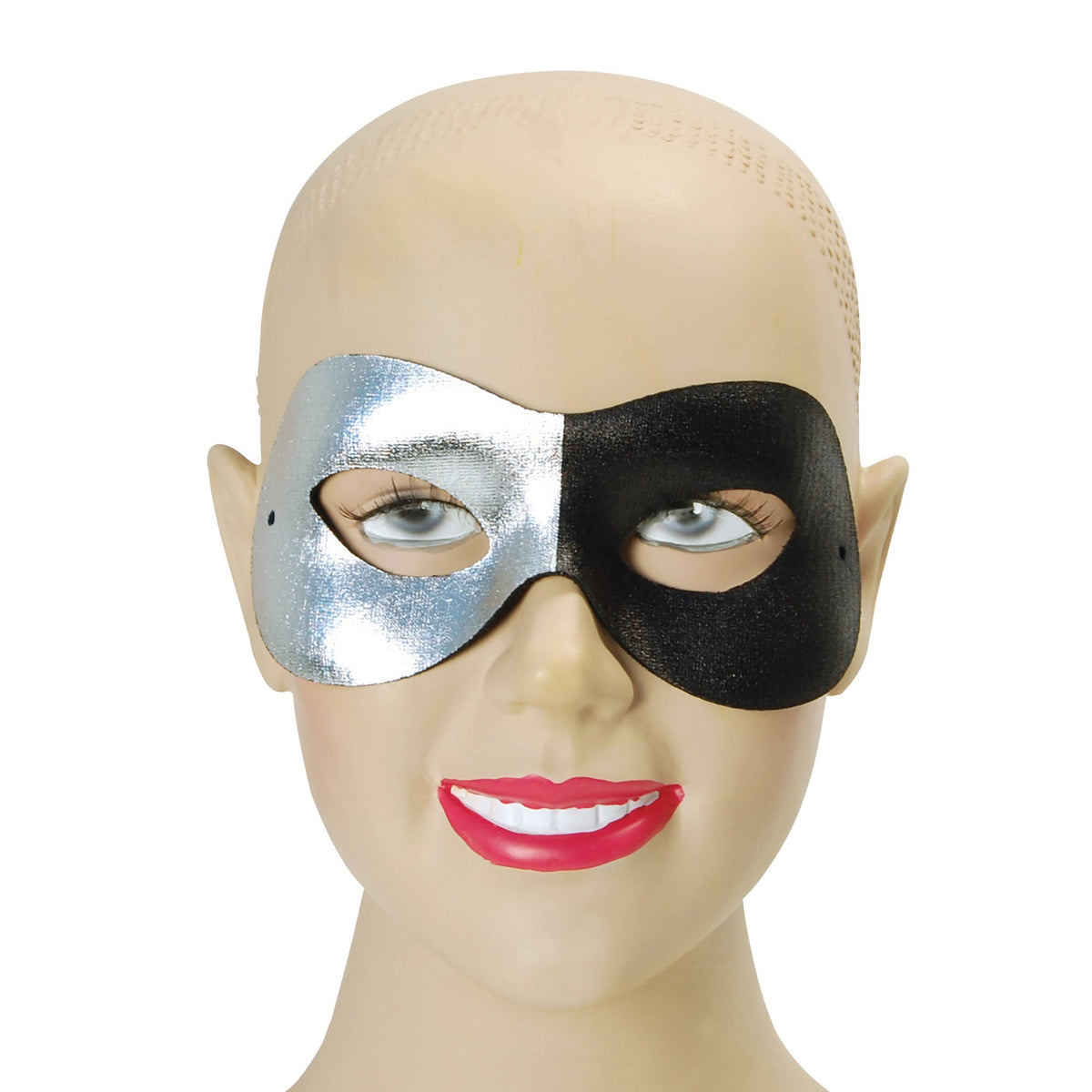 Split Silver Black Eye Masks Unisex 1