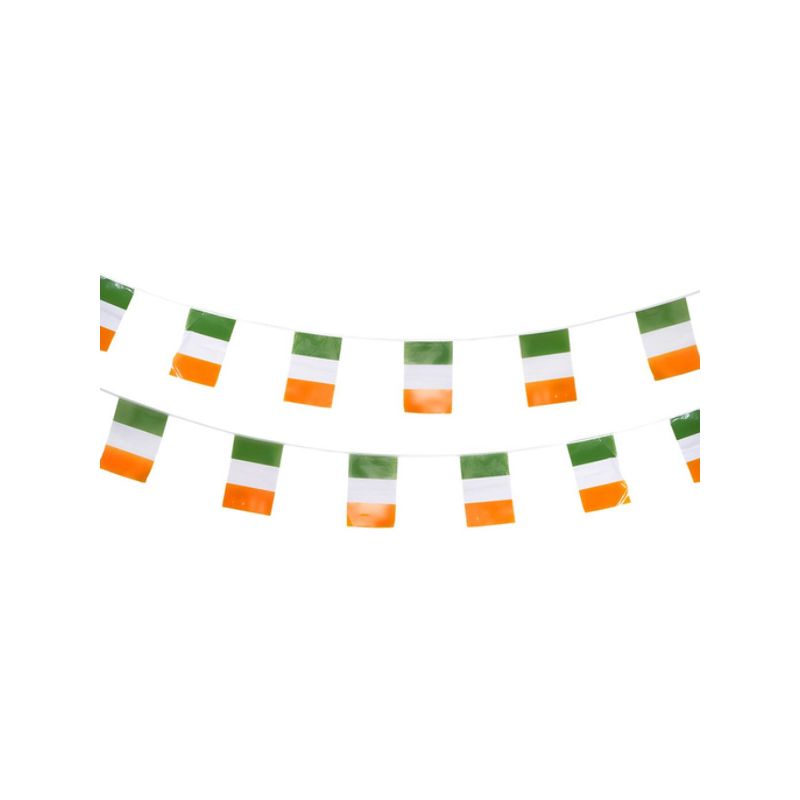 St Patricks Day Rectangle Bunting Plastic Adult Multi 1