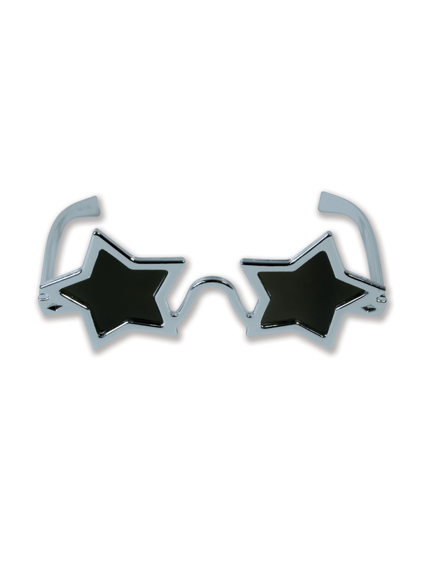 Star Glasses Silver Joke Elvis Elton John Costume Accessory 2