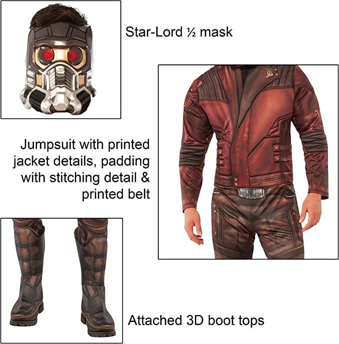 Star Lord Mens Costume Guardians of the Galaxy 2