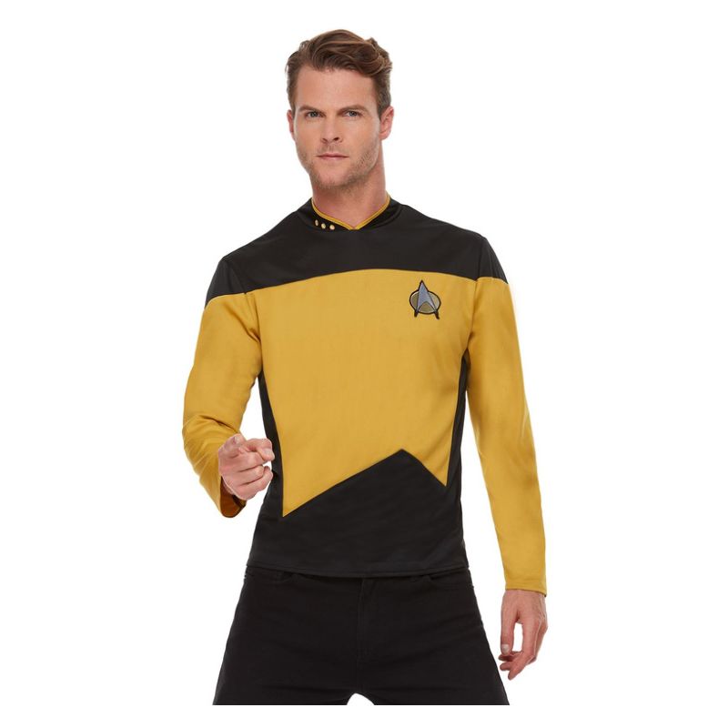 Star Trek The Next Generation Operations Uniform Adult Gold 1