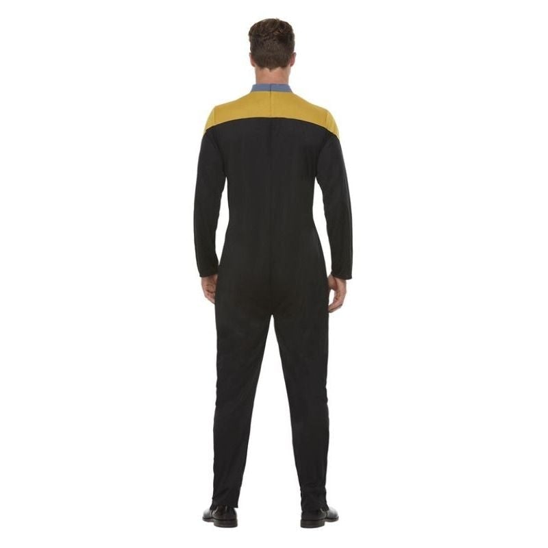 Star Trek Voyager Operations Uniform Adult Gold Black Jumpsuit_2